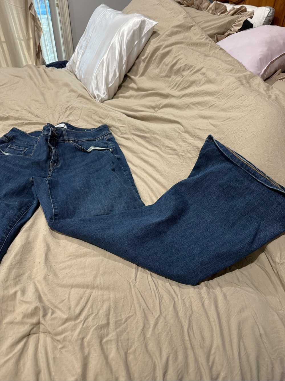 Lane Bryant Dark Blue Flare Jeans